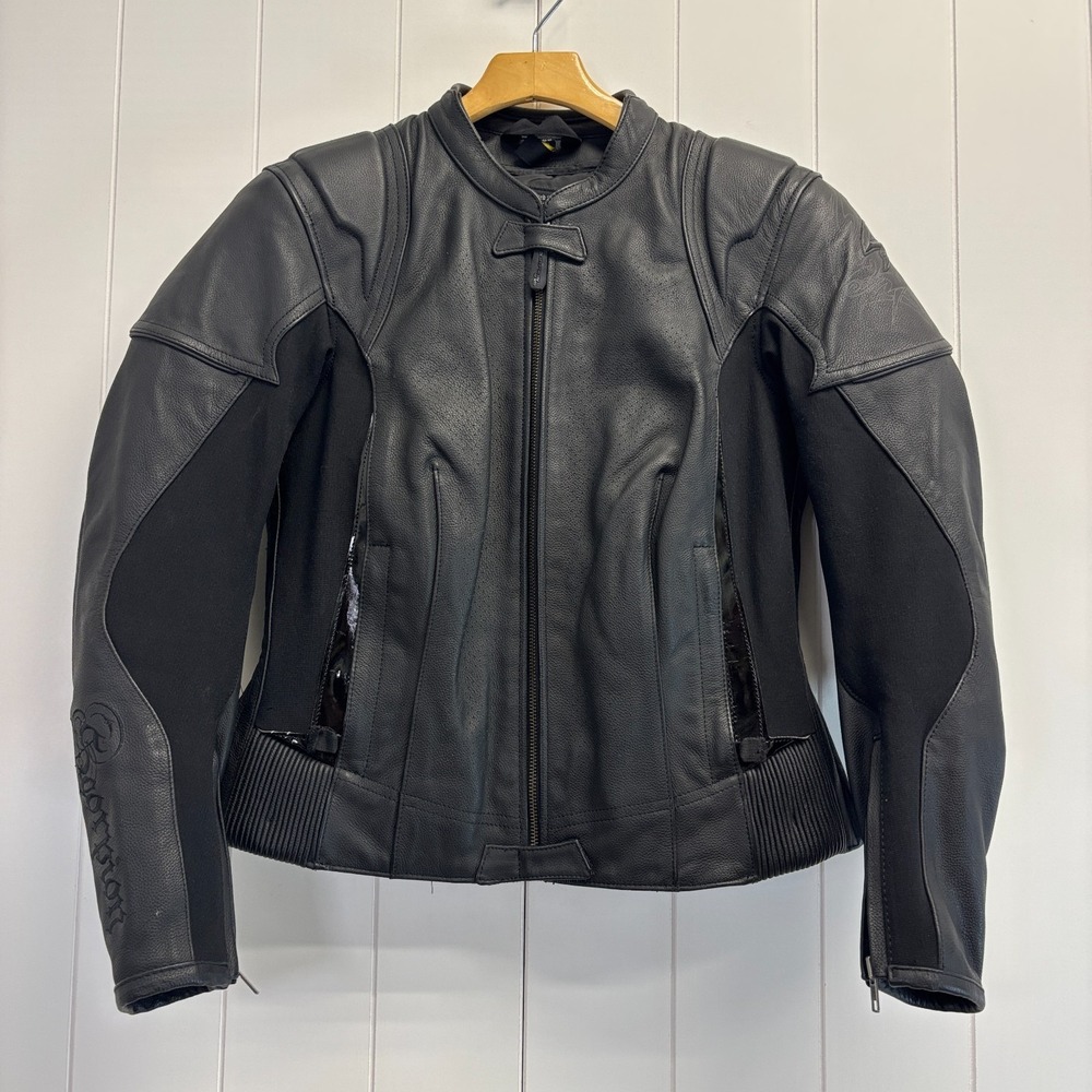 Scorpion Exo Skeletal Protection Motorcycle Riding Leather Jacket Women Size M